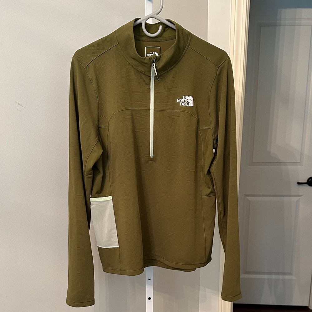 The North Face Sage Green Half-Zip Top